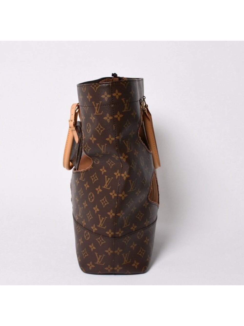 Louis Vuitton with Holes Tote Bag Comme Des Garcons Rei Kawakubo Gold - Picture 4 of 16